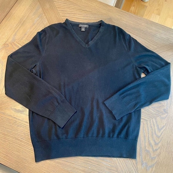 Banana Republic Other - Banana Republic Luxury Blend V Neck Sweater Black